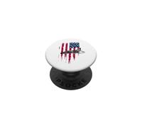 T-Shirt Patriotique F-4 Phantom The Mcdonnell Douglas Drapeau américain PopSockets PopGrip Adhésif