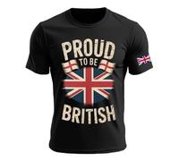 T-shirt patriotique pour homme avec imprimé Union Jack - T-shirt à manches courtes avec inscription London | Haut distinctif pour le quotidien, Style_n01 Noir, XXL