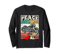 T-Shirt Peace to All Riders Ride for Unity & Brotherhood Freedom Manche Longue