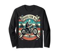 T-Shirt Peace to All Riders Ride for Unity & Brotherhood Freedom Manche Longue