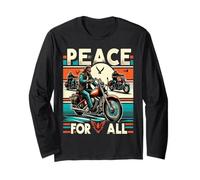 T-Shirt Peace to All Riders Ride for Unity & Brotherhood Freedom Manche Longue