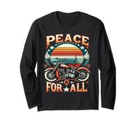 T-Shirt Peace to All Riders Ride for Unity & Brotherhood Freedom Manche Longue