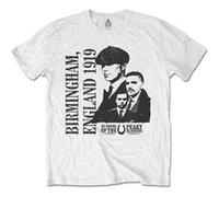 Peaky Blinders - T-Shirt # M Unisex White # England 1919 [Import]