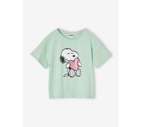T-Shirt Peanuts® Snoopy coeur glitter vert d'eau 2A