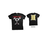 Pearl Jam Stickman Homme T-Shirt Manches Courtes Noir XL 100% Coton Regular/Coupe Standard