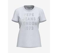 T-shirt Pepe Jeans Agnes manche courte gris clair femme - S