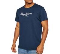 T-shirt - PEPE JEANS - Eggo - Bleu marine - 100% coton - Coupe regular S