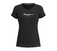 Pepe Jeans T-shirt New Virginia manches courtes Noir Femme taille L