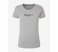 T-shirt Pepe Jeans New Virginia Slim manche courte gris clair femme - XS