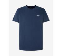 T-shirt Pepe Jeans Original Basic 3 manche courte bleu marine blanc - L