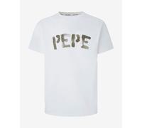 T-shirt Pepe Jeans Rolf Tee à manches courtes blanc vert. - XXL
