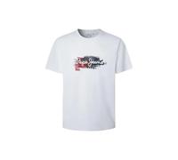 T-shirt Pepe Jeans Trey manches courtes blanc - M