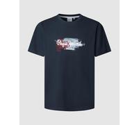 T-shirt Pepe Jeans Trey manches courtes bleu foncé - M