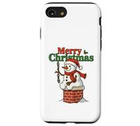 T-Shirt Père Noël Drôle Pooping Down Bonhomme de Neige Coque pour iPhone SE (2020) / 7/8