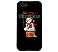 T-Shirt Père Noël Drôle Pooping Down Bonhomme de Neige Coque pour iPhone SE (2020) / 7/8