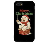 T-Shirt Père Noël Drôle Pooping Down Chimney Homme des Neige Coque pour iPhone SE (2020) / 7/8