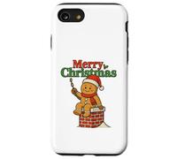 T-Shirt Père Noël Drôle Pooping Down Chimney Raton Laveur Coque pour iPhone SE (2020) / 7/8