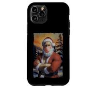 T-Shirt Père Noël Mona Lisa - Funny Grunge Christmas Art Tee Coque pour iPhone 11 Pro