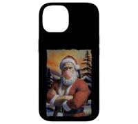 T-Shirt Père Noël Mona Lisa - Funny Grunge Christmas Art Tee Coque pour iPhone 14