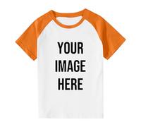 T-shirt personnalisé à manches courtes pour l'été - T-shirts imprimés avec photos et noms de texte - Chemisier unisexe personnalisé pour garçons et filles - Créez votre propre t-shirt pour enfants de