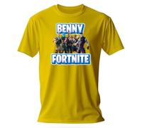 T-Shirt personnalisé avec Le Personnage de Fortnite Jonesy - T Shirts personnalisés avec prénom pour garçons et Filles - T-Shirt Gamer Tag