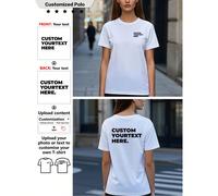 T-shirt personnalisé pour femmes. Personnalisez un t-shirt avec des informations sur mon petit ami. Téléchargez des photos pour générer des t-shirts exclusifs L,M,S,XL,XXLTissu en tulle