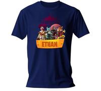 T-Shirt personnalisé pour Garçon FORTNITE T-Shirt avec nom ou Texte personnalisé T-Shirt personnalisé pour Garçon T-Shirt de Jeu animé imprimé Personnages de Fortnite Chapitre 6 Saison 1