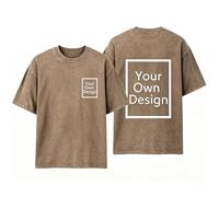 T-shirt personnalisé pour homme avec n'importe quel texte ou logo, chemise décontractée à manches courtes personnalisée sur le devant et le dos, haut respirant et col rond pour le travail, l'équipe