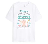 T-Shirt Personnalisé Prénom - Tu Vas Bientôt Être Papi, Mamie, Papa, Maman, Tonton, Tata, Parrain, Marraine - Cadeau Annonce Grossesse Grand Parents, Futurs Parents, Baptême