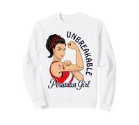 T-Shirt péruvien pour Fille - Drapeau Latina du Pérou - pour Filles et Femmes Sweatshirt