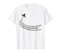 T-shirt Phonetic Alphabet | Chemise Avion Pilote T-Shirt