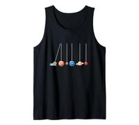 T-Shirt Physique Drôle Astronomie Planètes Pendule Newton Débardeur