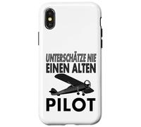 T-Shirt Pilote Alter Pilot fliegt Flugzeug Cockpit Geschenk Coque pour iPhone X/XS