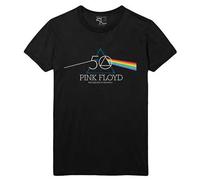 T-Shirt Pink Floyd 50th Prism Logo Unisex Noir