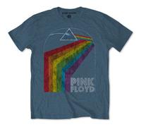 T-Shirt Pink Floyd Prism Arch Snow Wash Unisex Denim