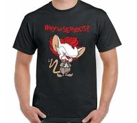 T-Shirt Pinky & The Brain v's The Parody Mens Funny Dark Knight Mens