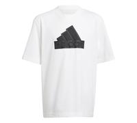 T-shirt piqué enfant adidas Future Icons Logo Blanc 9/10 ans