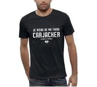 T-shirt - PIXEL EVOLUTION - Je viens de me faire Carjacker - Réplique culte - Homme - Noir XS