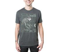 T-Shirt Pixies Monkey Grid - Noir, XL, Anthracite, Taille XL
