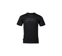 T shirt poc logo noir uranium