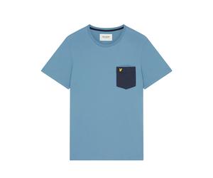 T-shirt poche contrastÃ©e Lyle & Scott Bleu S