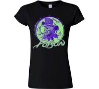 T-shirt Poison Smoking Skull (lady), femmes