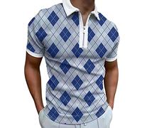 T-Shirt Polo Homme Manche Courte Marinière Jaune Pas Cher - Polo Shirt Vetement Imprimé Eponge Oversize