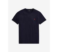 T-shirt Polo Ralph Lauren Custom Slim Fit manche courte bleu marine rouge - L