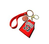 T-shirt porte-clés compatible avec NBA 23 Bulls Basket Gadget Accessoires idée cadeau homme femme enfant pendentif créatif 3D