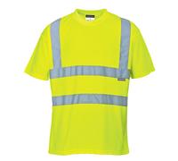 T-Shirt Portwest Hi-Vis En Tissu Léger De Type Sport Respirant 40+ UPF