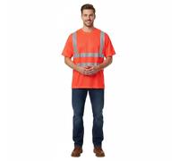 Portwest T-shirt de sécurité S478 – Léger, haute visibilité – Rouge M