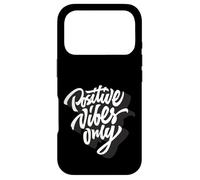 T-Shirt Positive Vibes Only - Citations Good Vibes à Manches Courtes Coque pour iPhone 17 Pro