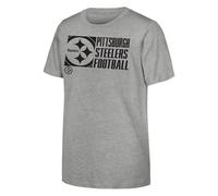 T-Shirt Post Game NFL Pittsburgh Steelers Gris