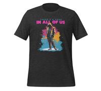 T-shirt pour adulte « There's a Hero in All of Us » de style urbain, Gris foncé, 3XL